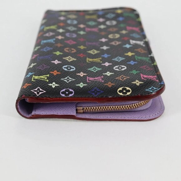 LOUIS VUITTON Multicolor Portefeuille Insolite Wallet Black M60271 Auth yk18491V - Picture 5 of 16